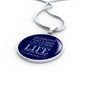 Greater Love Bible Verse Circle Necklace Stainless Steel or 18k Gold 18-22" - Express Your Love Gifts