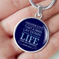 Greater Love Bible Verse Circle Necklace Stainless Steel or 18k Gold 18-22" - Express Your Love Gifts