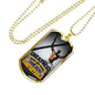 Greatness Necklace Stainless Steel or 18k Gold Dog Tag 24" Chain-Express Your Love Gifts
