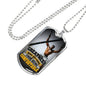 Greatness Necklace Stainless Steel or 18k Gold Dog Tag 24" Chain-Express Your Love Gifts