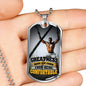 Greatness Necklace Stainless Steel or 18k Gold Dog Tag 24" Chain-Express Your Love Gifts