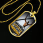 Greatness Necklace Stainless Steel or 18k Gold Dog Tag 24" Chain-Express Your Love Gifts