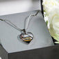 Greatness Necklace Stainless Steel or 18k Gold Heart Pendant 18-22"-Express Your Love Gifts