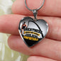 Greatness Necklace Stainless Steel or 18k Gold Heart Pendant 18-22"-Express Your Love Gifts