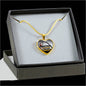 Greatness Necklace Stainless Steel or 18k Gold Heart Pendant 18-22"-Express Your Love Gifts