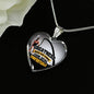 Greatness Necklace Stainless Steel or 18k Gold Heart Pendant 18-22"-Express Your Love Gifts
