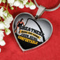 Greatness Necklace Stainless Steel or 18k Gold Heart Pendant 18-22"-Express Your Love Gifts