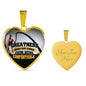 Greatness Necklace Stainless Steel or 18k Gold Heart Pendant 18-22"-Express Your Love Gifts