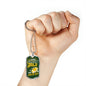 Green Bay Football Necklace Stainless Steel or 18k Gold Dog Tag 24" Chain-Express Your Love Gifts
