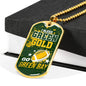 Green Bay Football Necklace Stainless Steel or 18k Gold Dog Tag 24" Chain-Express Your Love Gifts