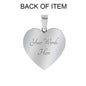 Green Bay Football Necklace Stainless Steel or 18k Gold Heart Pendant 18-22"-Express Your Love Gifts