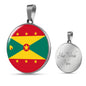 Grenada Flag Necklace Grenada Flag Necklace Stainless Steel or 18k Gold 18-22" - Express Your Love Gifts