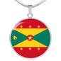 Grenada Flag Necklace Grenada Flag Necklace Stainless Steel or 18k Gold 18-22" - Express Your Love Gifts
