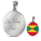Grenada Flag Necklace Grenada Flag Necklace Stainless Steel or 18k Gold 18-22" - Express Your Love Gifts