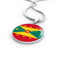 Grenada Flag Necklace Grenada Flag Necklace Stainless Steel or 18k Gold 18-22" - Express Your Love Gifts
