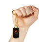 Grim Reaper Angel Of Death Dog Tag Stainless Steel or 18k Gold 24" Chain - Express Your Love Gifts