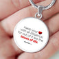 Guard Your Heart Proverbs 4:23 Circle Necklace Stainless Steel or 18k Gold 18-22"-Express Your Love Gifts