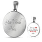 Guard Your Heart Proverbs 4:23 Circle Necklace Stainless Steel or 18k Gold 18-22"-Express Your Love Gifts