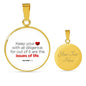 Guard Your Heart Proverbs 4:23 Circle Necklace Stainless Steel or 18k Gold 18-22"-Express Your Love Gifts