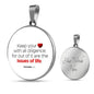 Guard Your Heart Proverbs 4:23 Circle Necklace Stainless Steel or 18k Gold 18-22"-Express Your Love Gifts