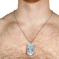 Guardian Angel Protects Always Necklace Stainless Steel or 18k Gold Dog Tag 24" Chain-Express Your Love Gifts