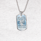 Guardian Angel Protects Always Necklace Stainless Steel or 18k Gold Dog Tag 24" Chain-Express Your Love Gifts