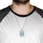 Guardian Angel Protects Always Necklace Stainless Steel or 18k Gold Dog Tag 24" Chain-Express Your Love Gifts