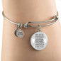 Guardian Angel Protects Always Psalm Stainless Steel or 18k Gold Circle Bangle Bracelet - Express Your Love Gifts