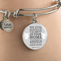 Guardian Angel Protects Always Psalm Stainless Steel or 18k Gold Circle Bangle Bracelet - Express Your Love Gifts