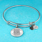 Guardian Angel Protects Always Psalm Stainless Steel or 18k Gold Circle Bangle Bracelet - Express Your Love Gifts