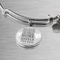 Guardian Angel Protects Always Psalm Stainless Steel or 18k Gold Circle Bangle Bracelet - Express Your Love Gifts