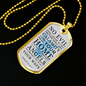 Guardian Angel Protects Always Stainless Steel or 18k Gold Dog Tag 24" Chain-Express Your Love Gifts
