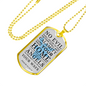 Guardian Angel Protects Always Stainless Steel or 18k Gold Dog Tag 24" Chain-Express Your Love Gifts