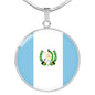 Guatemala Flag Necklace Guatemala Flag Stainless Steel or 18k Gold 18-22" - Express Your Love Gifts