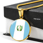 Guatemala Flag Necklace Guatemala Flag Stainless Steel or 18k Gold 18-22" - Express Your Love Gifts