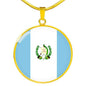 Guatemala Flag Necklace Guatemala Flag Stainless Steel or 18k Gold 18-22" - Express Your Love Gifts