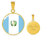 Guatemala Flag Necklace Guatemala Flag Stainless Steel or 18k Gold 18-22" - Express Your Love Gifts