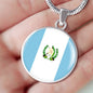 Guatemala Flag Necklace Guatemala Flag Stainless Steel or 18k Gold 18-22" - Express Your Love Gifts