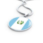 Guatemala Flag Necklace Guatemala Flag Stainless Steel or 18k Gold 18-22" - Express Your Love Gifts