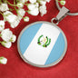 Guatemala Flag Necklace Guatemala Flag Stainless Steel or 18k Gold 18-22" - Express Your Love Gifts
