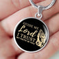 Guide Me Lord Circle Necklace Stainless Steel or 18k Gold 18-22" - Express Your Love Gifts