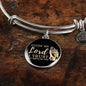 Guide Me Lord Stainless Steel or 18k Gold Circle Bangle Bracelet - Express Your Love Gifts