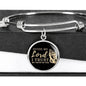 Guide Me Lord Stainless Steel or 18k Gold Circle Bangle Bracelet - Express Your Love Gifts