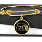 Guide Me Lord Stainless Steel or 18k Gold Circle Bangle Bracelet - Express Your Love Gifts