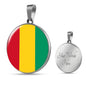 Guinea Flag Necklace Guinea Flag Stainless Steel or 18k Gold 18-22" - Express Your Love Gifts