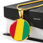 Guinea Flag Necklace Guinea Flag Stainless Steel or 18k Gold 18-22" - Express Your Love Gifts