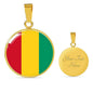 Guinea Flag Necklace Guinea Flag Stainless Steel or 18k Gold 18-22" - Express Your Love Gifts