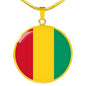 Guinea Flag Necklace Guinea Flag Stainless Steel or 18k Gold 18-22" - Express Your Love Gifts