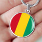 Guinea Flag Necklace Guinea Flag Stainless Steel or 18k Gold 18-22" - Express Your Love Gifts