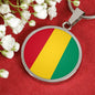 Guinea Flag Necklace Guinea Flag Stainless Steel or 18k Gold 18-22" - Express Your Love Gifts